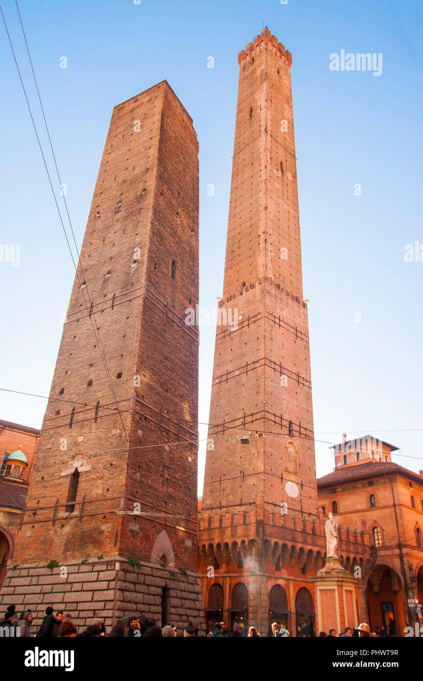 Leaning Towers Bologna Stock Photos & Leaning Towers Bologna Stock