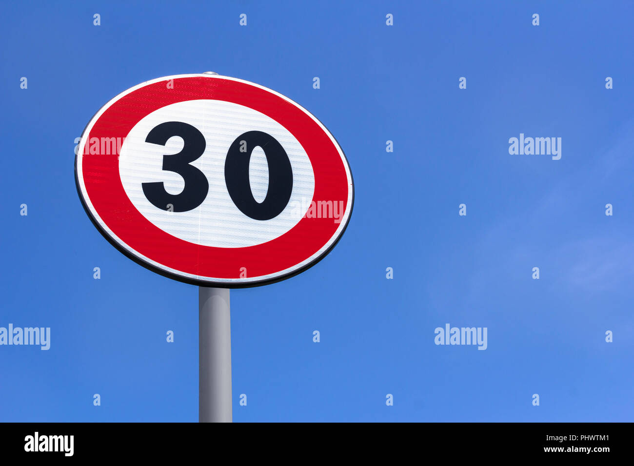 European Speed Limit Sign Stock Photos & European Speed Limit Sign
