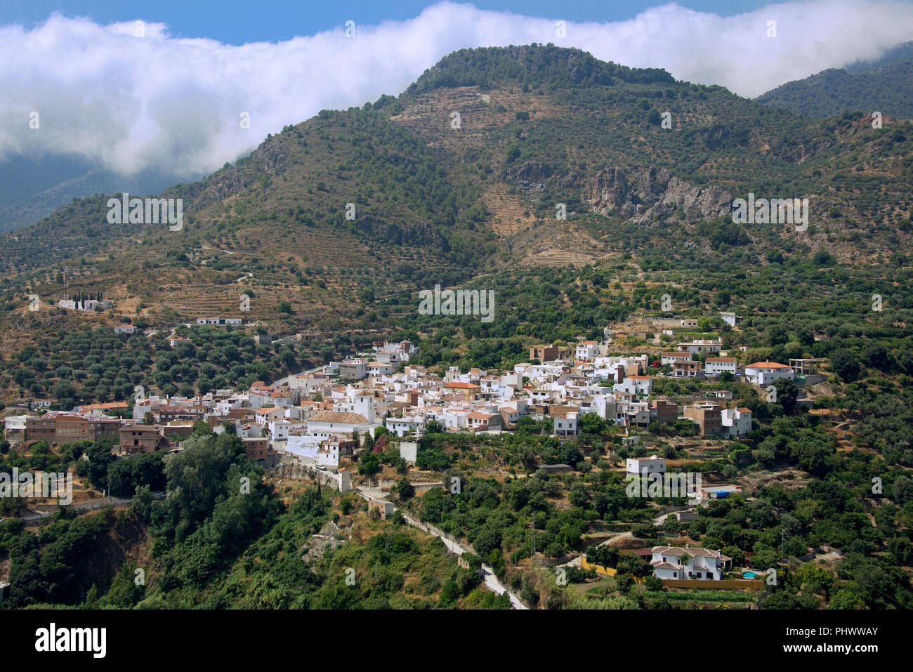 Pretty Restabal village Lecrin Valley Andalucia Spain Stock Photo