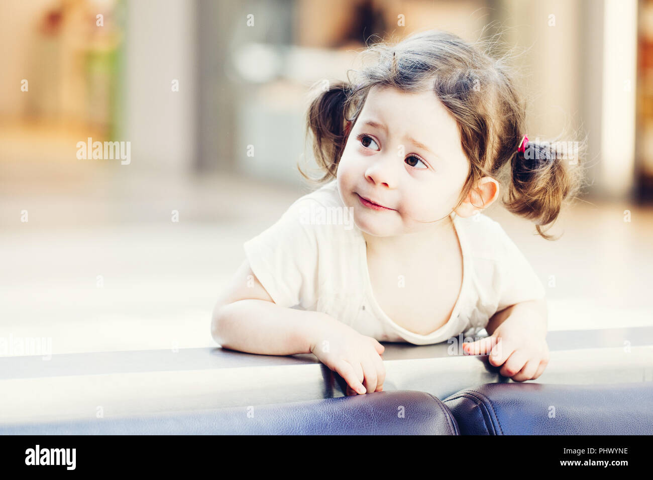 Closeup Portrait Of Cute Adorable Smiling White Caucasian