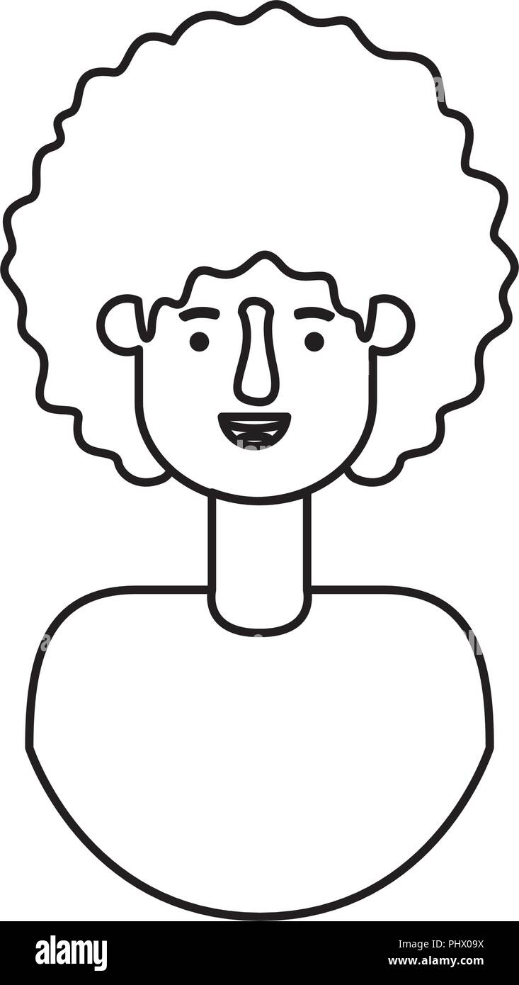 young man with afro avatar character Stock Vector Image & Art - Alamy