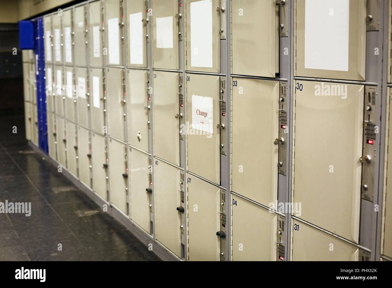 Lockers at a station hires stock photography and images Alamy