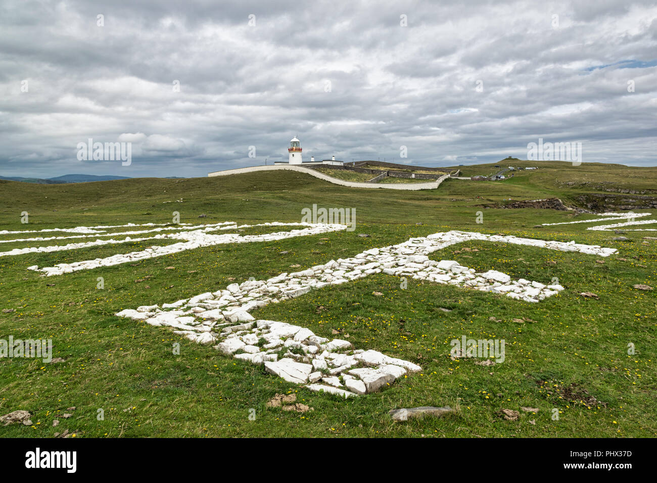 This is a picture of Tullymore lighthouse in Donegal, Ireland Stock Photo