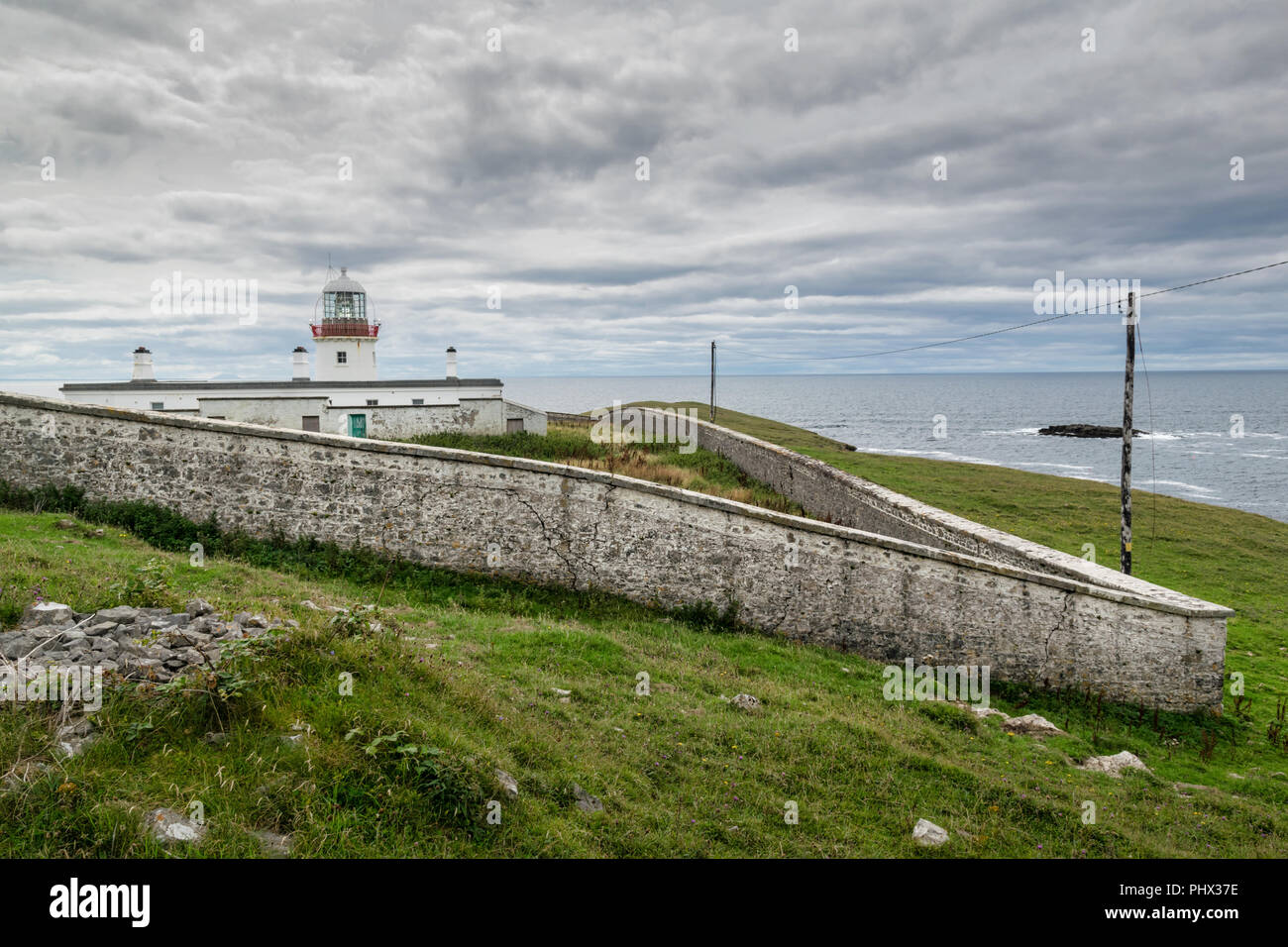 This is a picture of Tullymore lighthouse in Donegal, Ireland Stock Photo