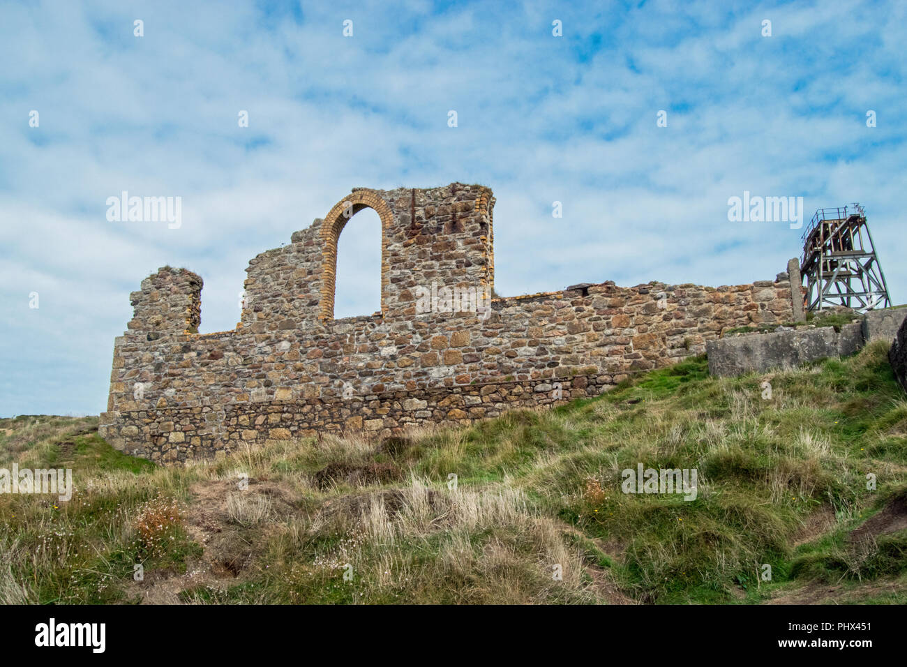 Cornwalls Industrial Heritage Twin Pools Gold Stock Photo 330996185