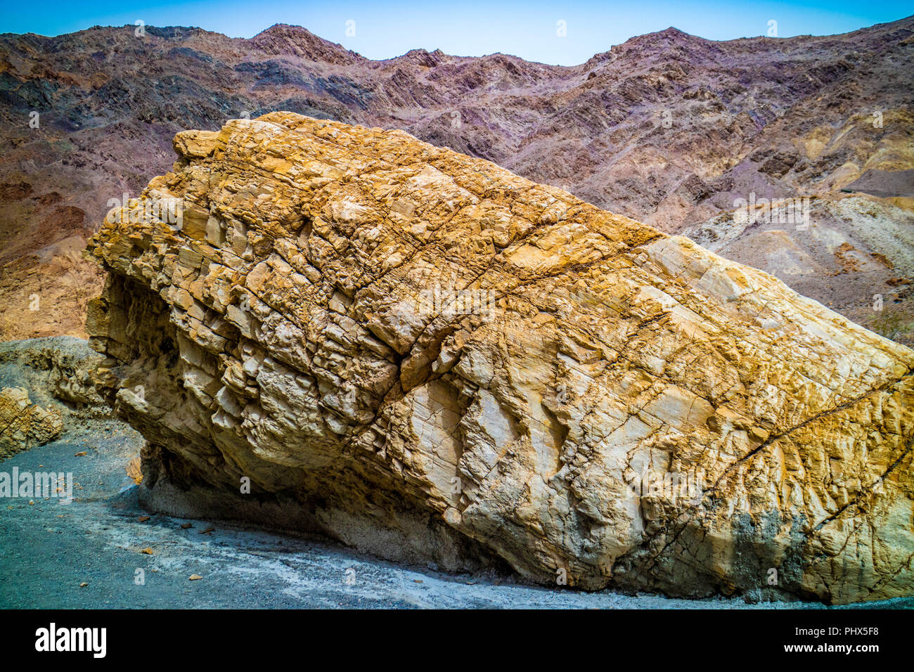 A big rock in Death Valley National Park Stock Photo