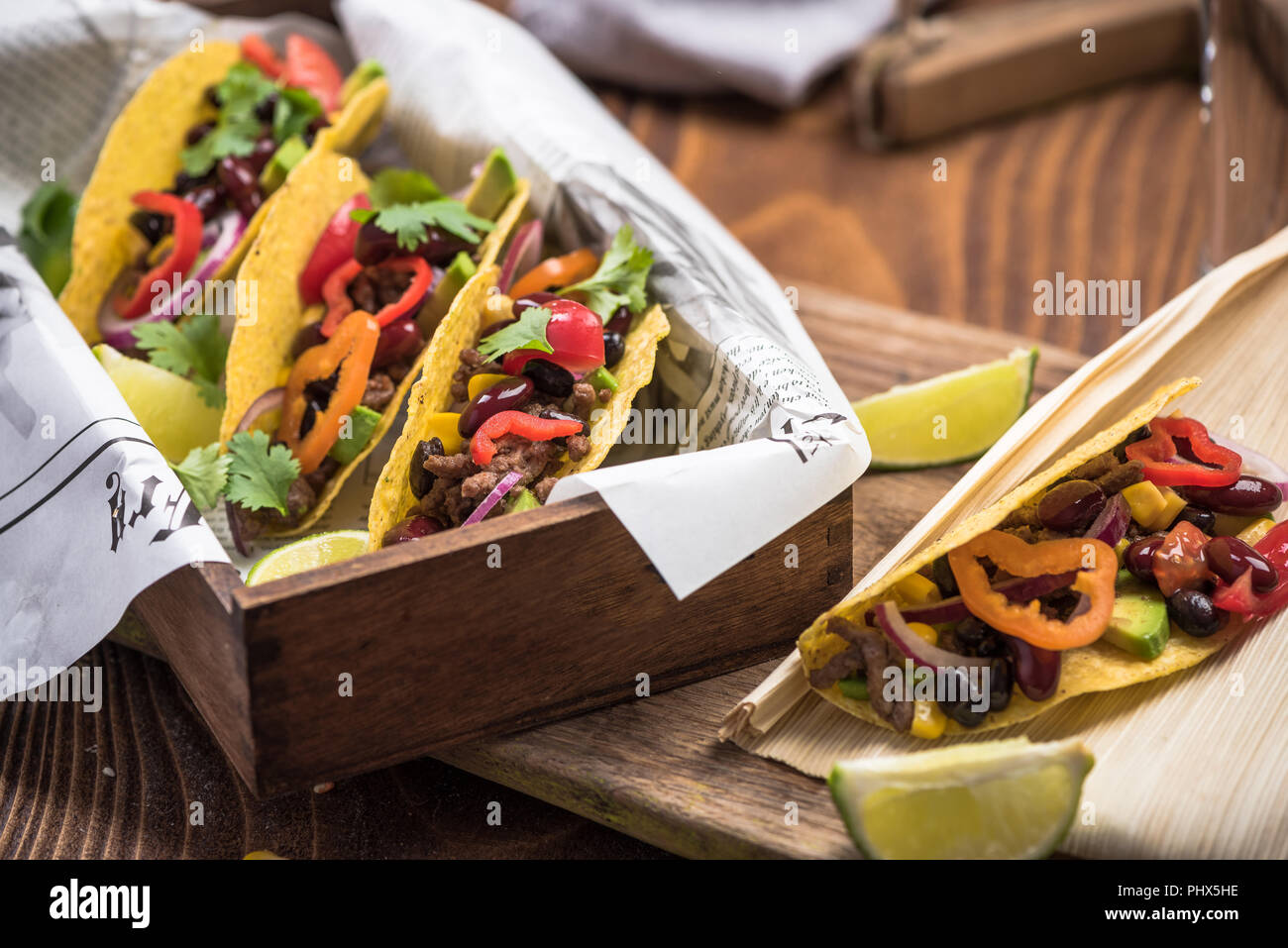 Authentic mexican street food Stock Photo - Alamy