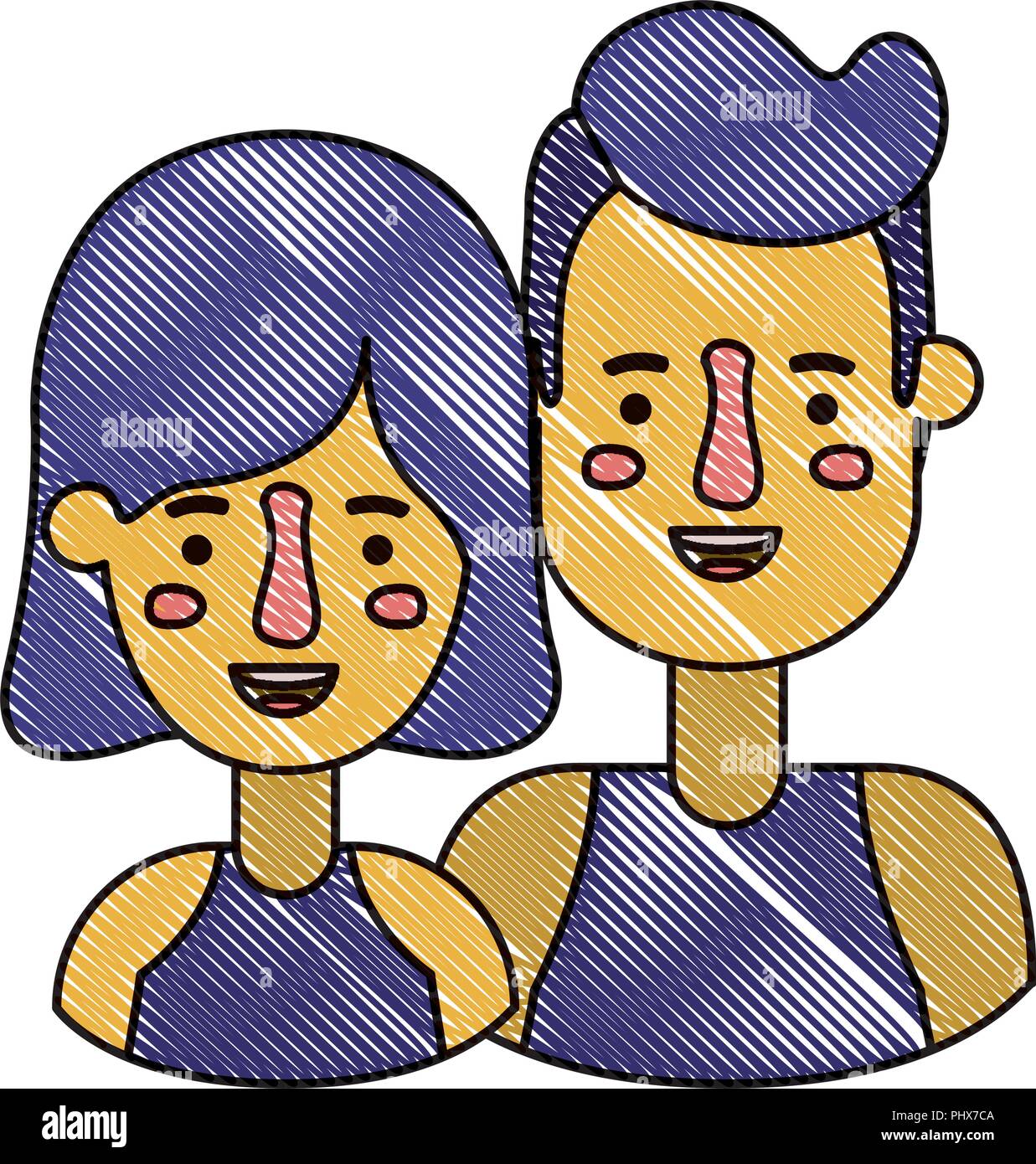 couple avatar characters icons Stock Vector Image & Art - Alamy