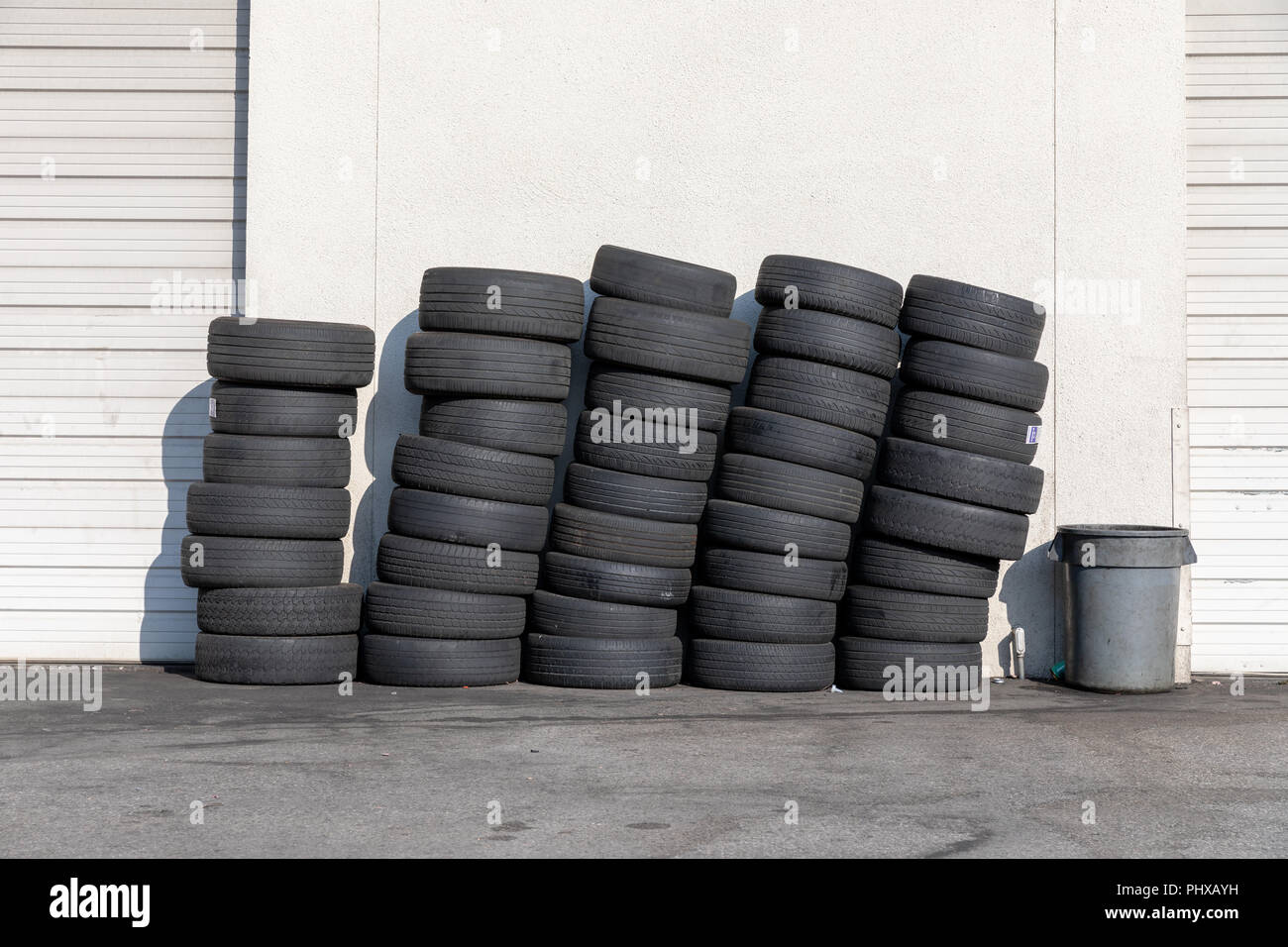 Pile Used Tires Fortifications Shooting Range Stock Photo 2359071369