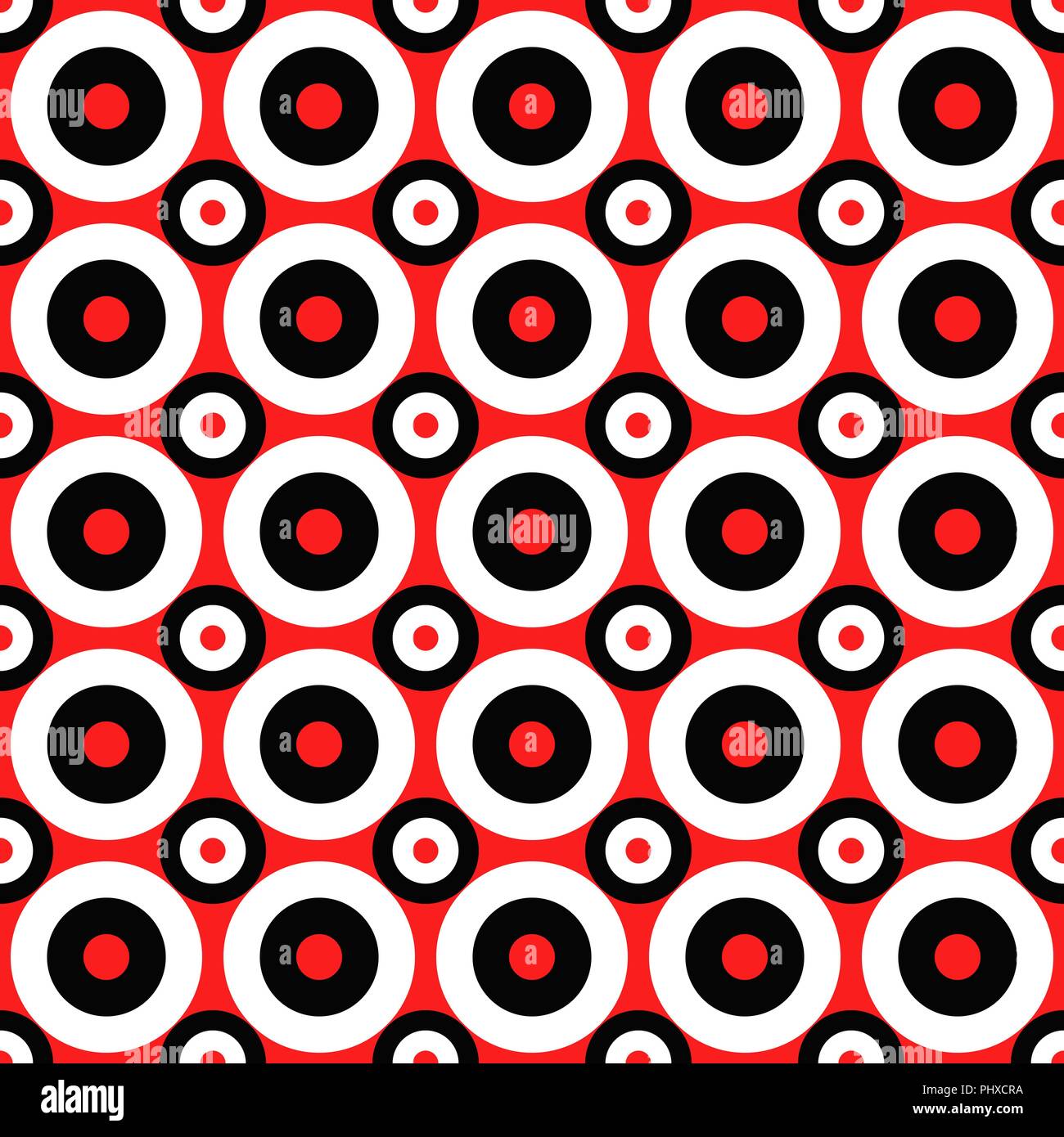 Simple seamless pattern - vector circle background design Stock Vector