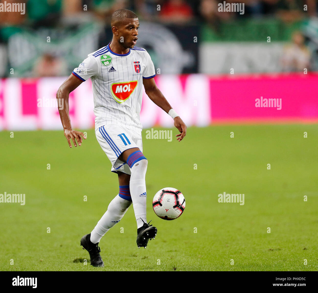 BUDAPEST, HUNGARY - APRIL 2: Angelo Sagal of Ferencvarosi TC