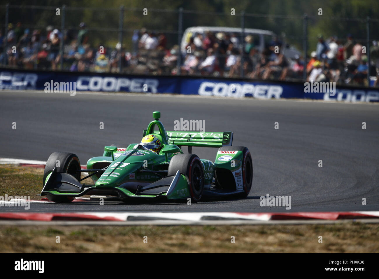 Portland, Oregon, United Stated. 2nd Sep, 2018. SPENCER PIGOT (21) of the United States battles for position during the Portland International Raceway at Portland International Raceway in Portland, Oregon. Credit: Justin R. Noe Asp Inc/ASP/ZUMA Wire/Alamy Live News Stock Photo