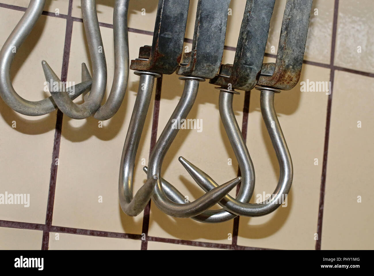 Butcher hook hi-res stock photography and images - Alamy