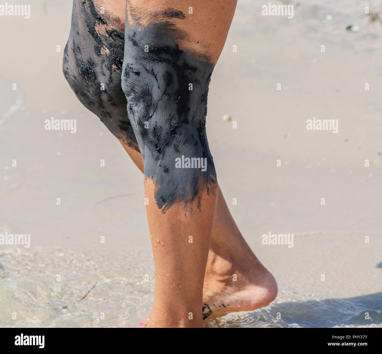 Mud treatment feet hi-res stock photography and images - Alamy