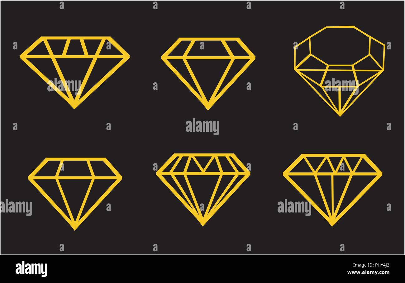 Diamond vector icons set Stock Vector Image & Art - Alamy