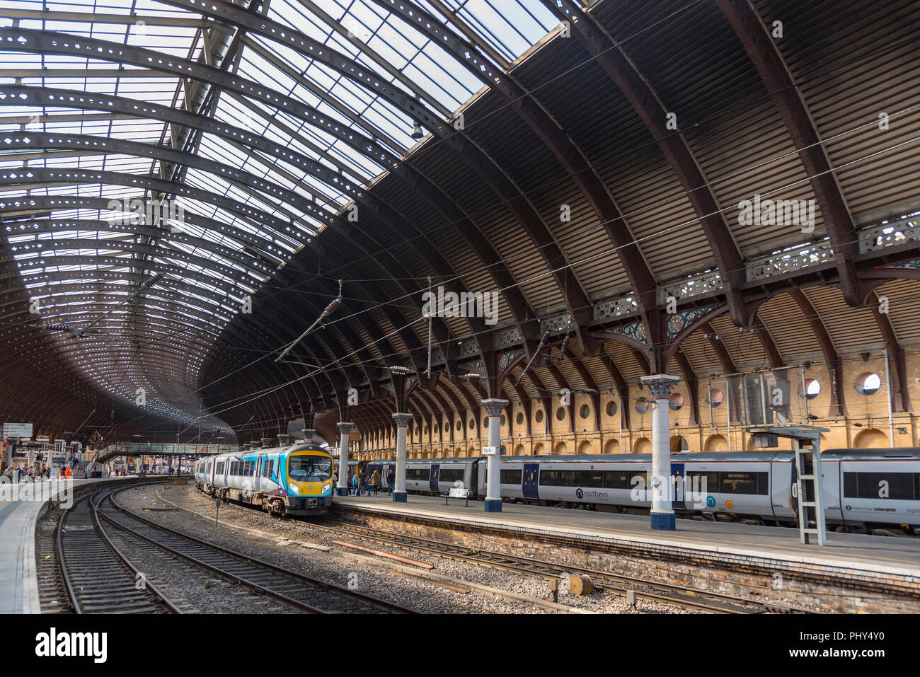 York.  Railway station. Stock Photo