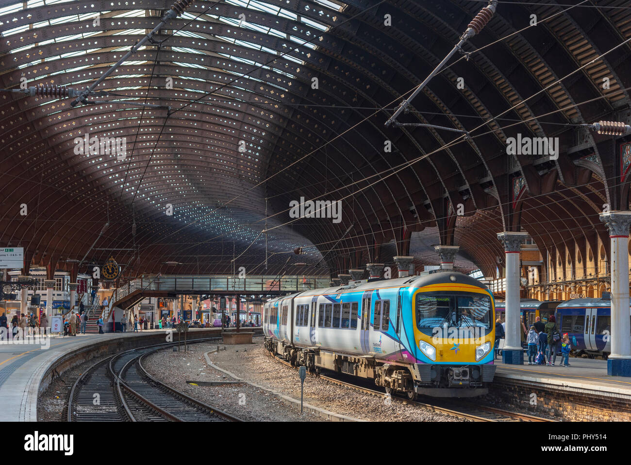 York.  Railway station. Stock Photo