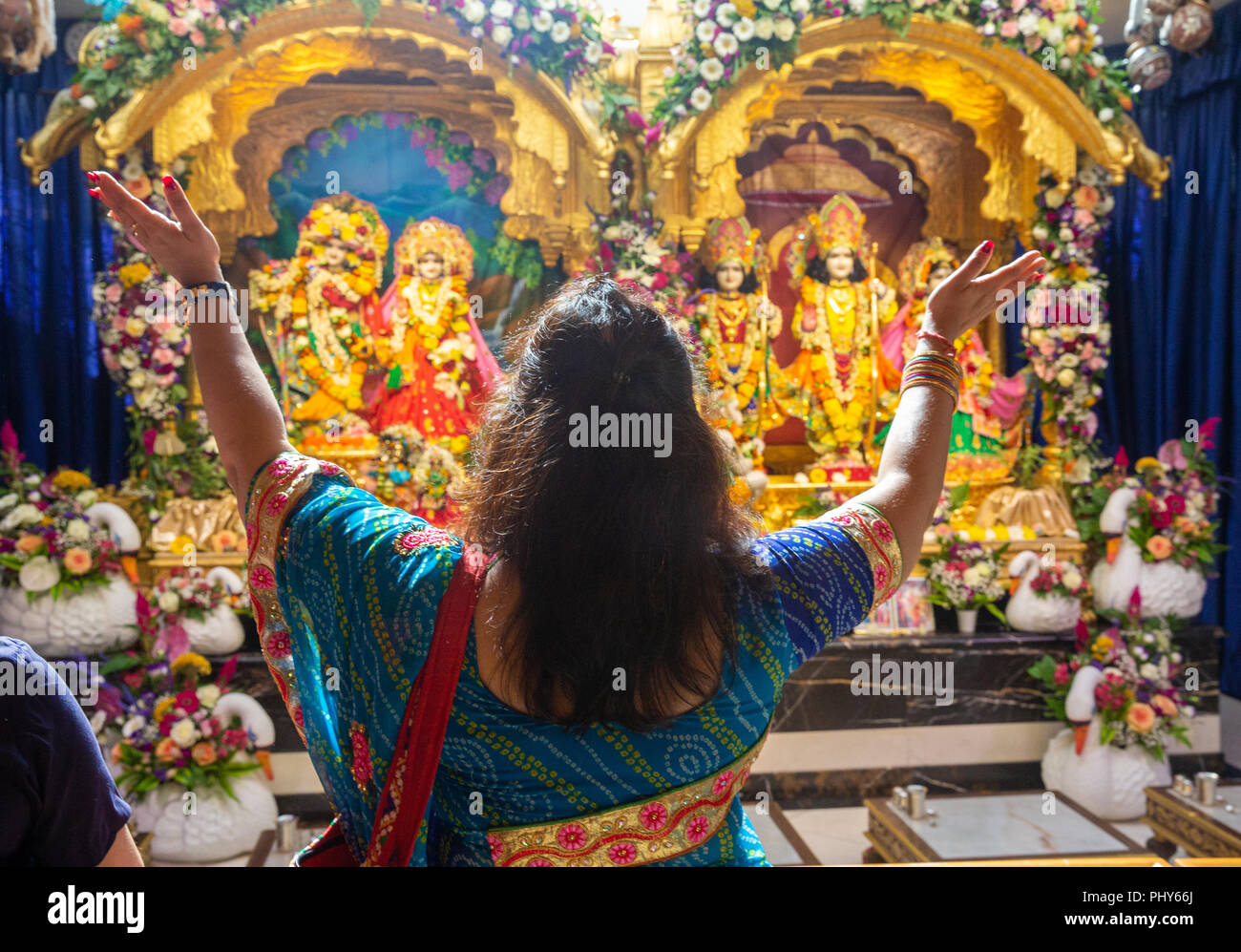 Thousands celebrate the Janmashtami festival at Bhaktivedanta Manor