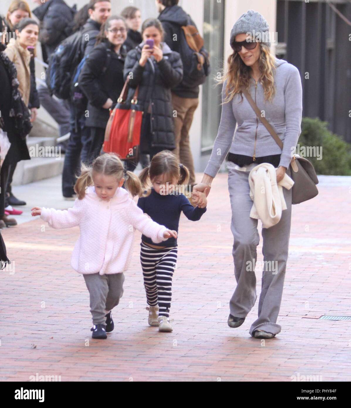 SARAH JESSICA PARKER with daughters LORETTA and TABITHA 2010 Photo By