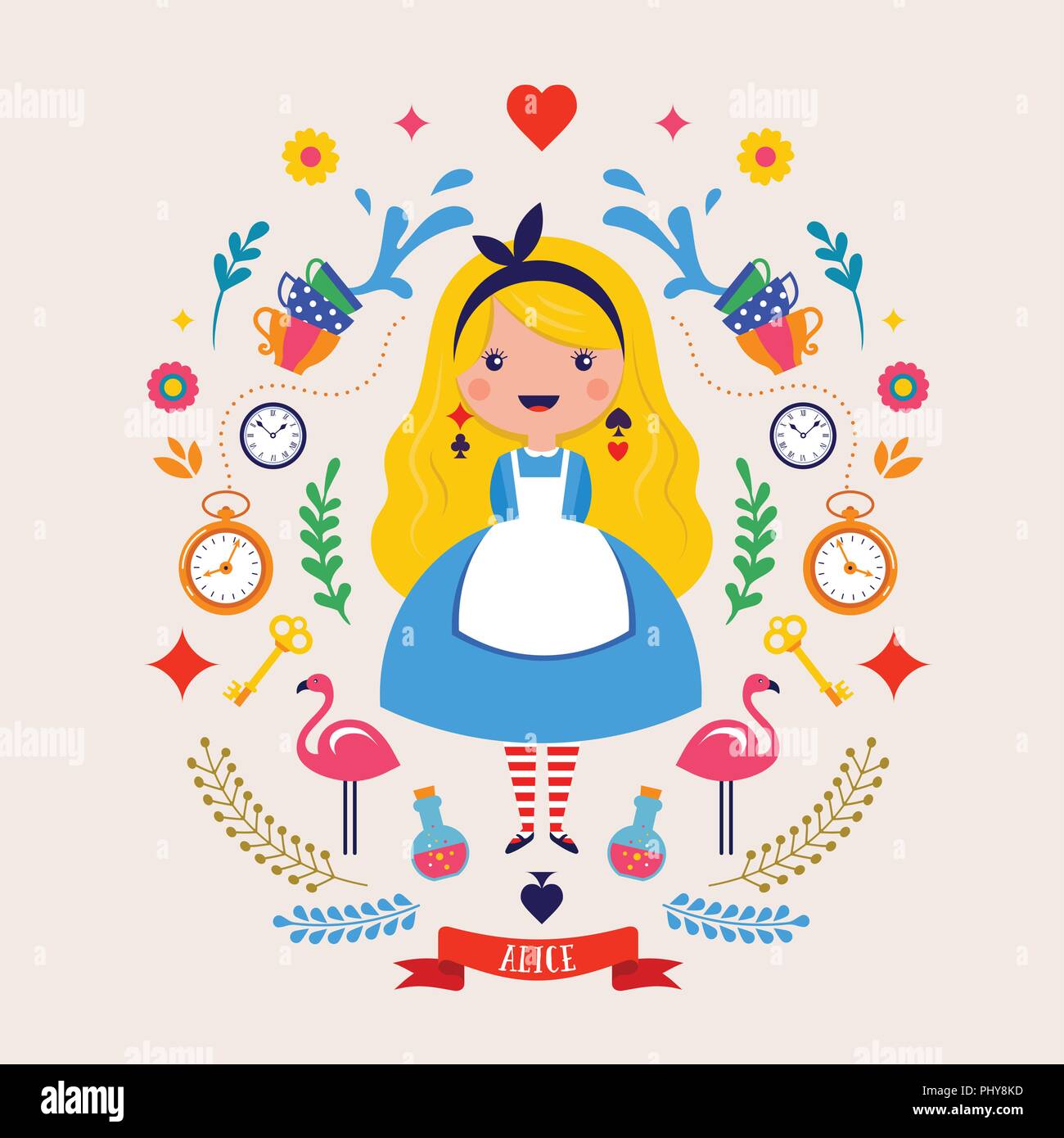 Alice in wonderland rabbit hole Stock Vector Images - Alamy, image size:1300x1390