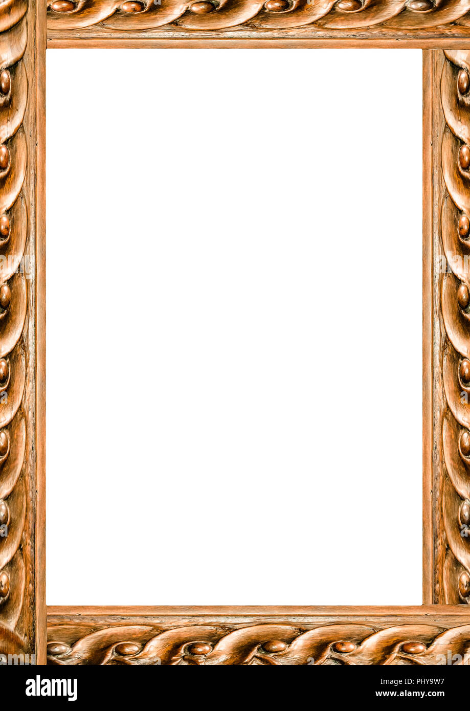White frame background with decorated design borders Stock Photo - Alamy