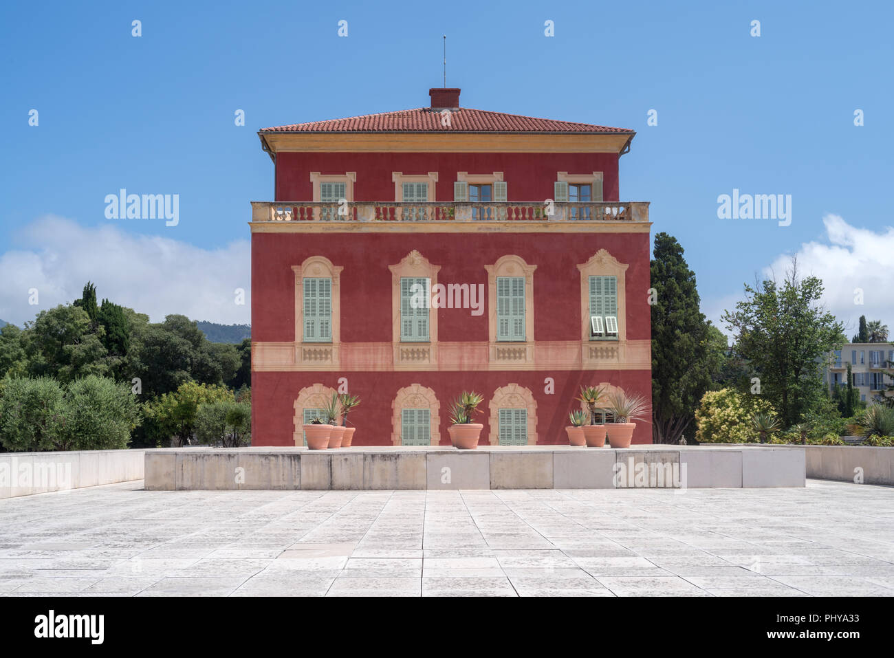 Musee Matisse in Villa des Arenes, 17th Century Genoese house, Nice, Cimiez District Stock Photo