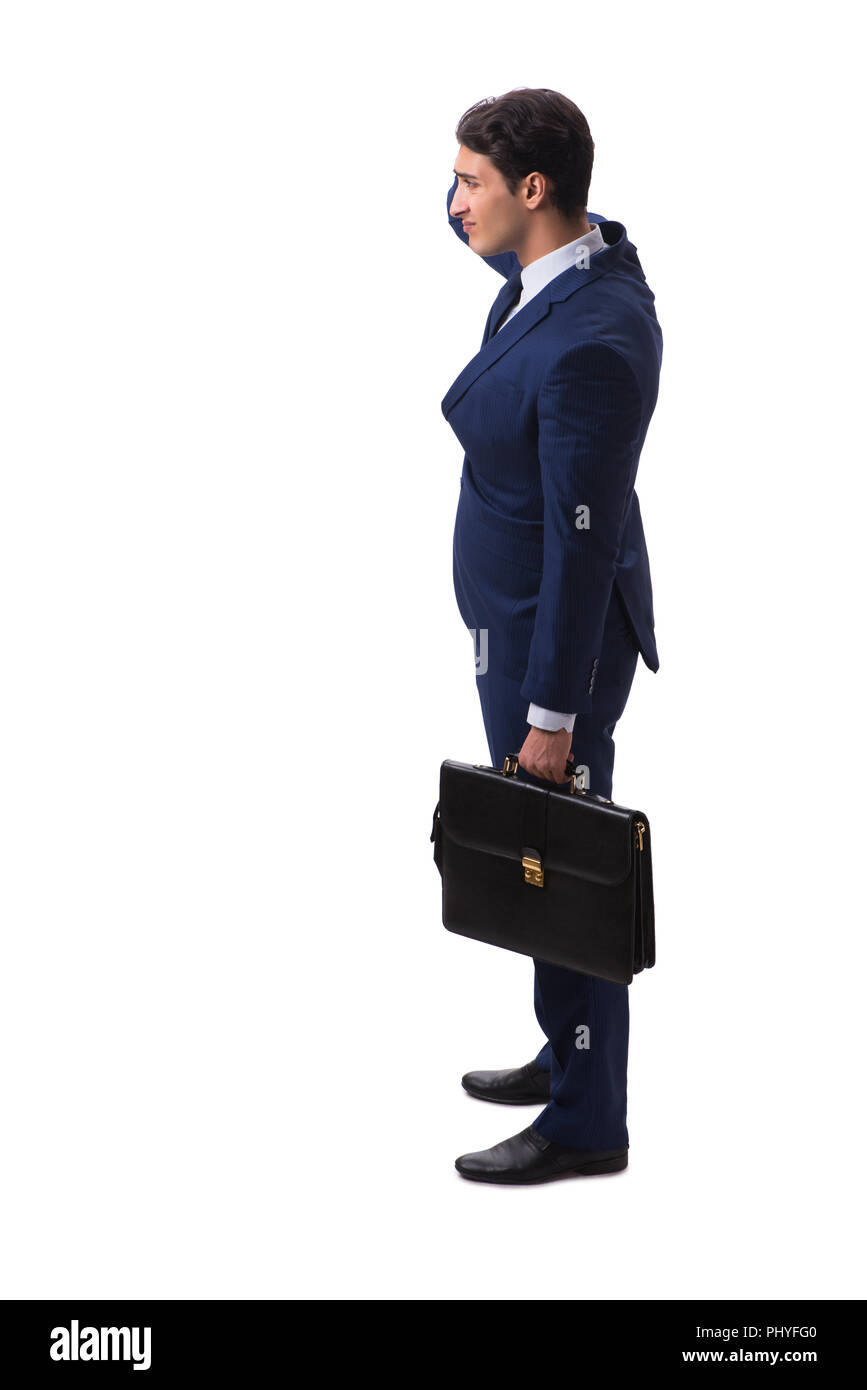Young businessman isolated on white background Stock Photo - Alamy