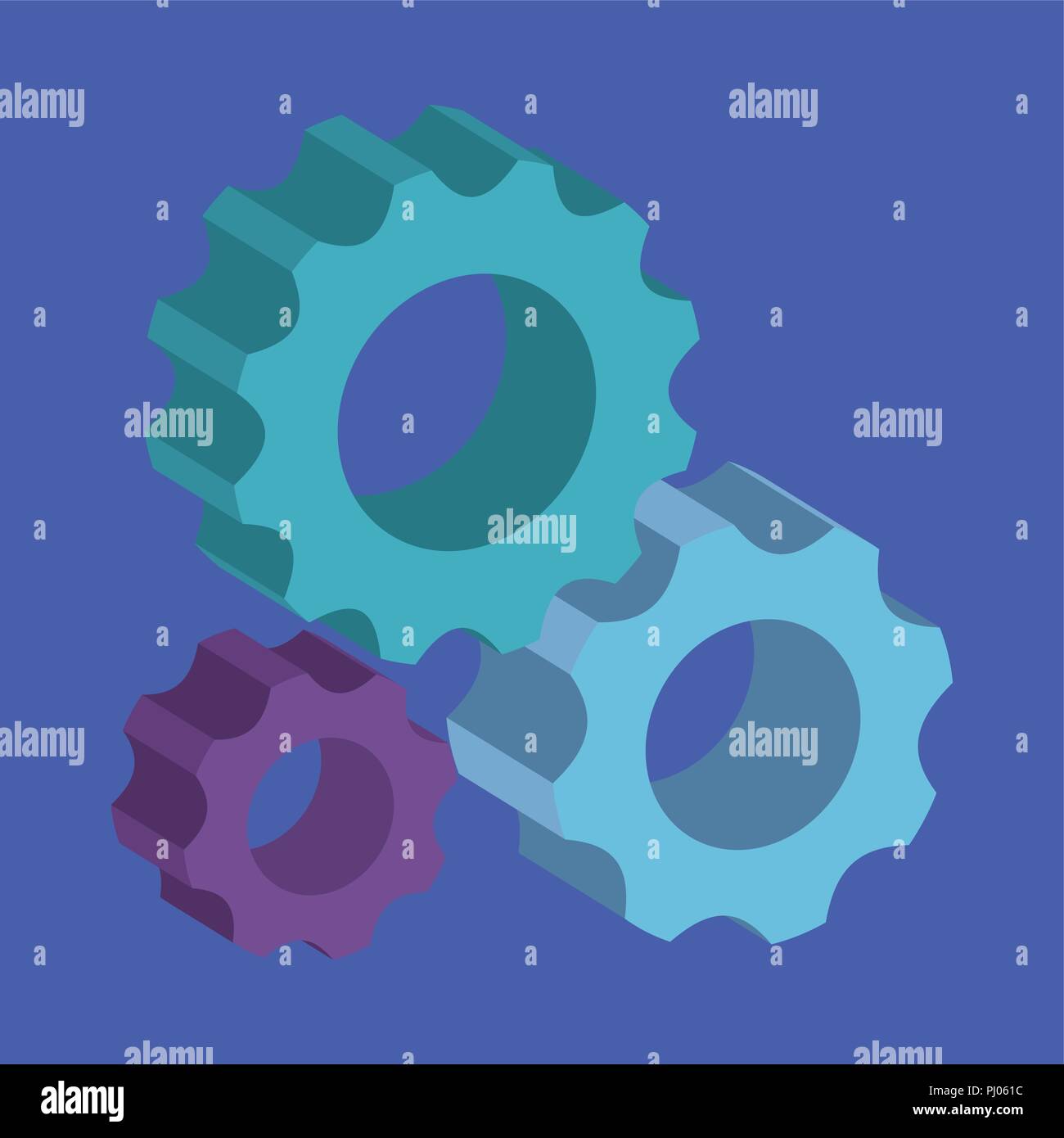 gears machine isolated icon Stock Vector Image & Art - Alamy