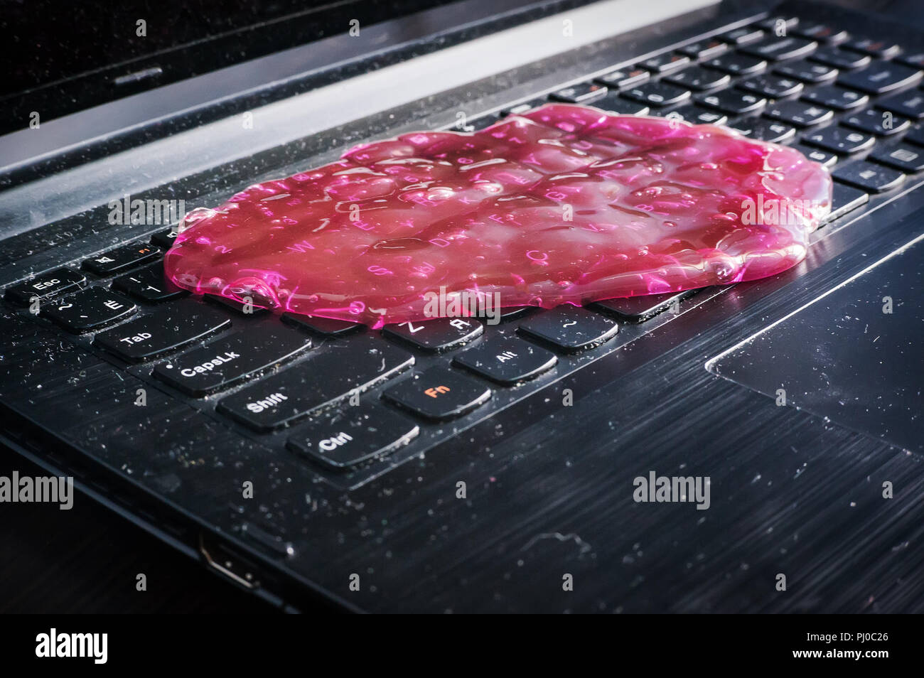 Slime is the ultimate tool to clean the keyboard from dust and dirt