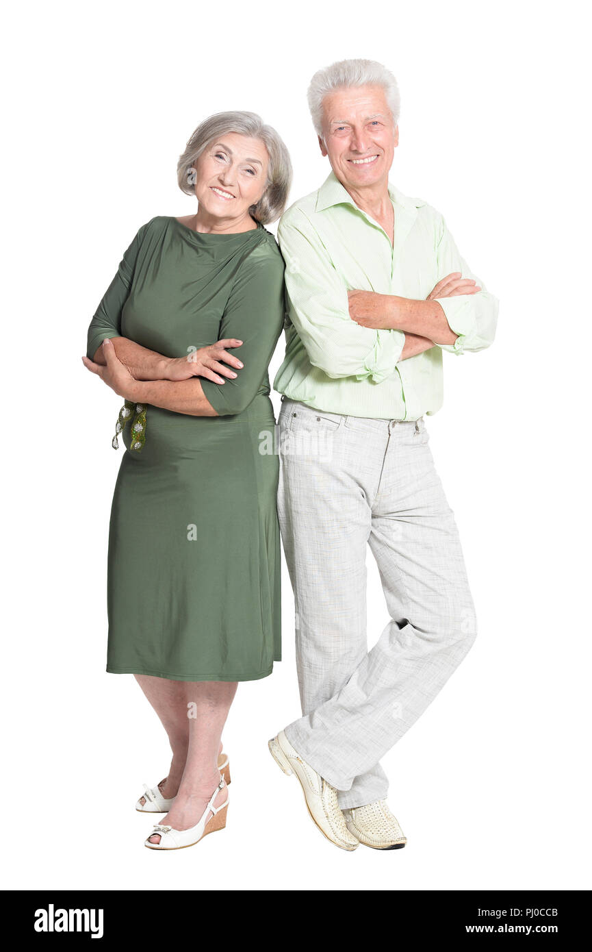 Portrait of a beautiful senior couple posing Stock Photo - Alamy