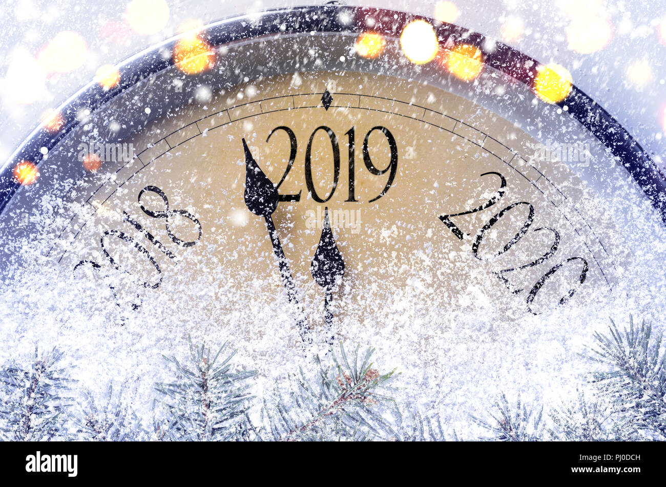 Countdown to midnight Stock Photo - Alamy