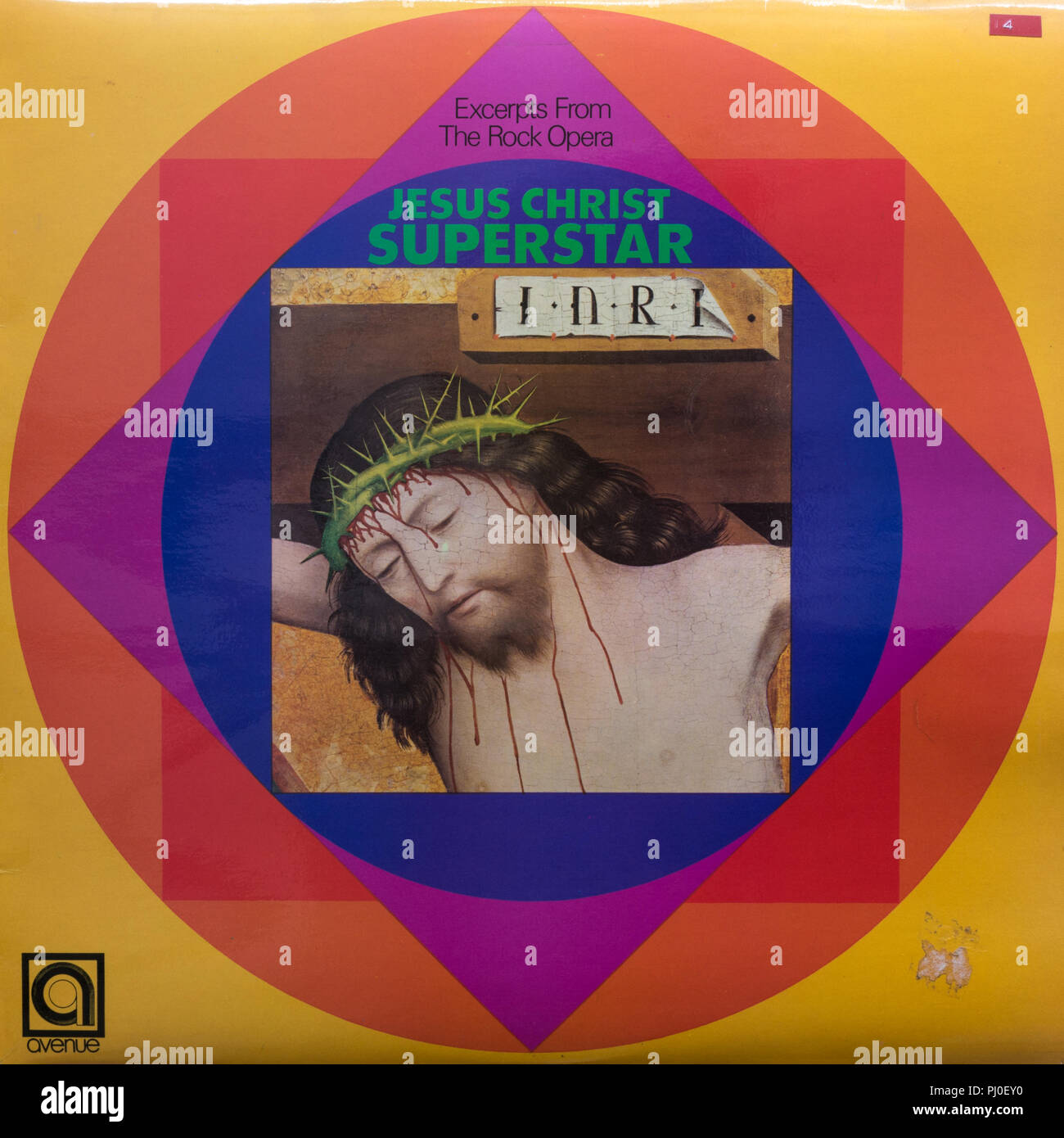 Jesus Christ Superstar album cover Stock Photo