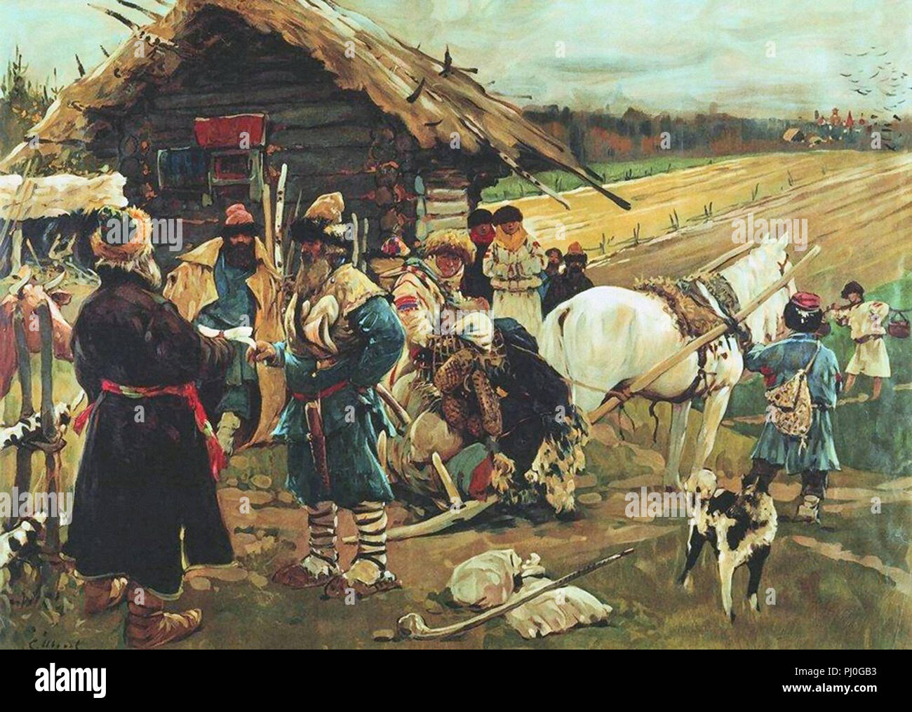 Ivanov Sergei Vasilevich - Yuryev Day Stock Photo - Alamy