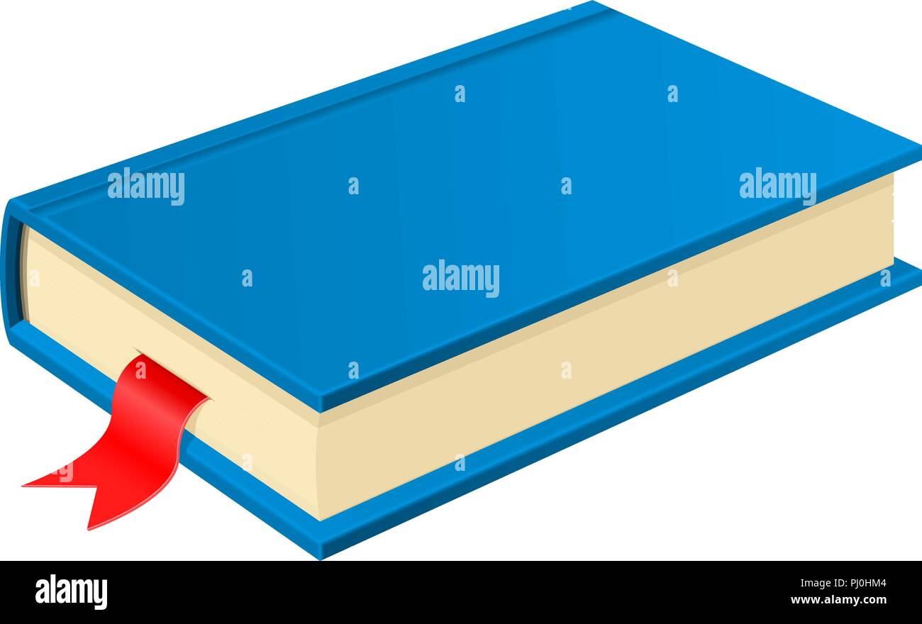 Blue book with bookmark Stock Vector Image & Art Alamy