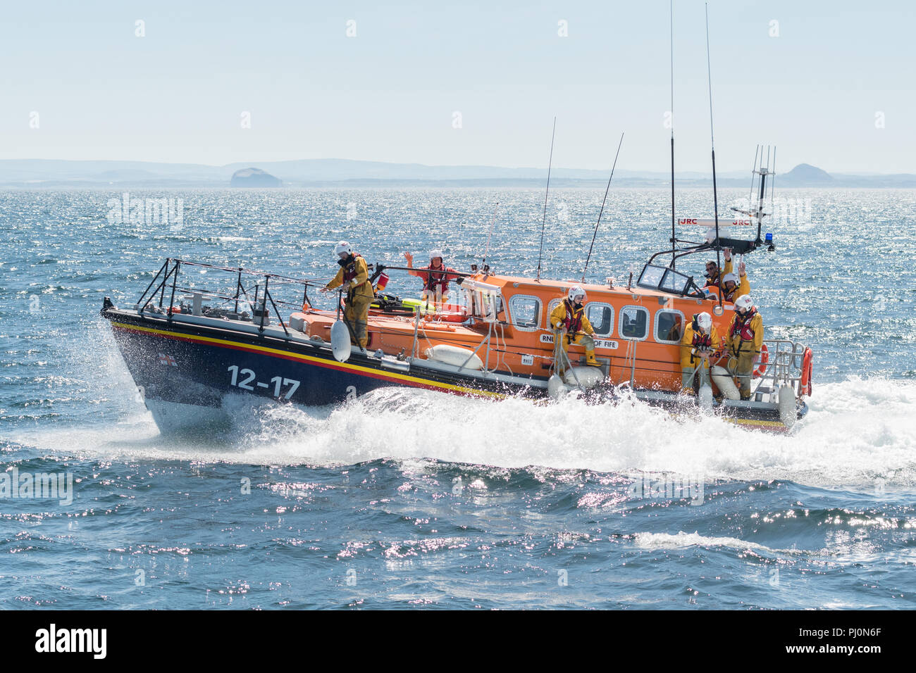 UK lifeboat - RNLI 'Kingdom of Fife' - Anstruther, Scotland, UK Stock Photo