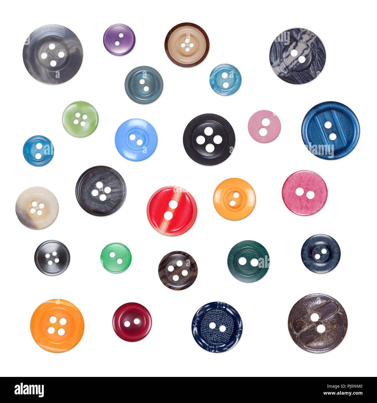 white sewing buttons