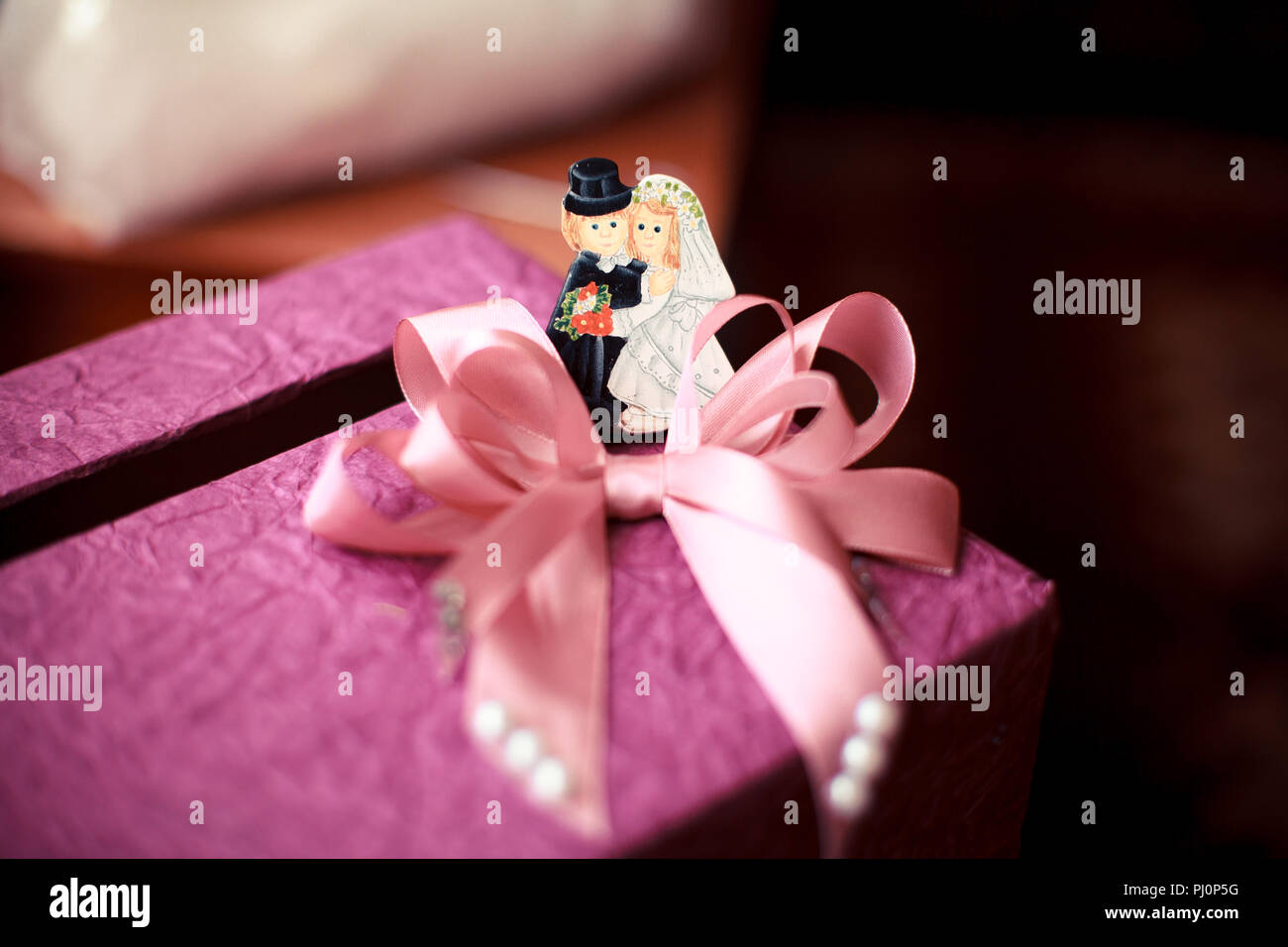 Wedding symbols, attributes. Holiday, celebration. Macro. Blur Stock Photo