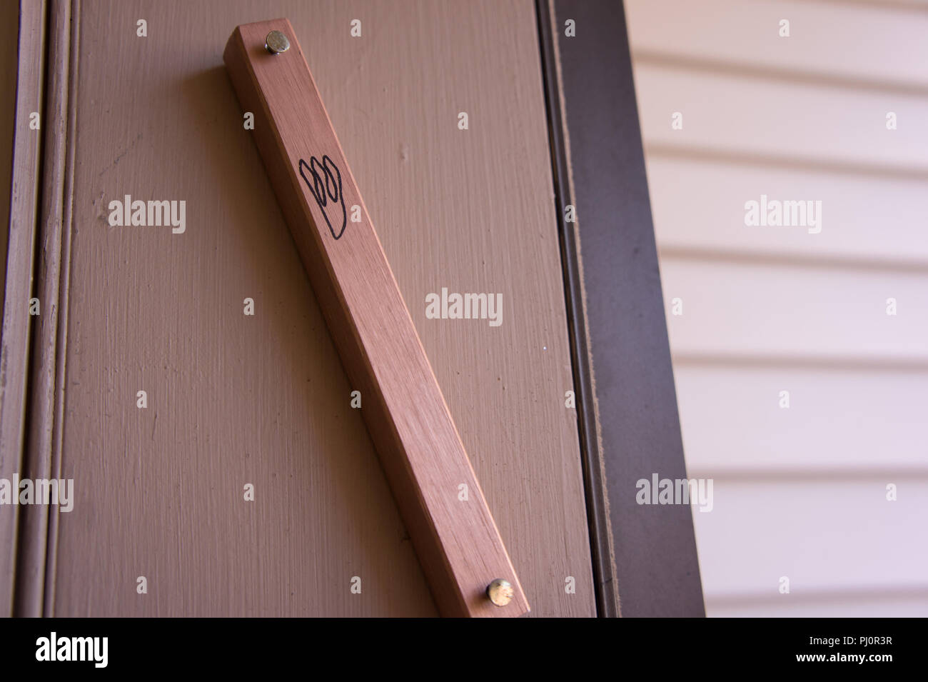 Mezuzzah on a doorpost Stock Photo - Alamy
