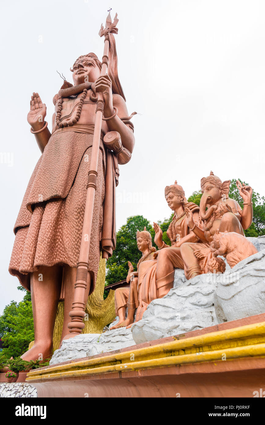 Sanga, Nepal July 16, 2018 Kailashnath Mahadev Statue complex. Is the world's tallest Shiva