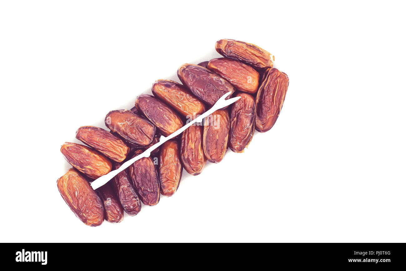 packed dried dates; isolated Stock Photo Alamy