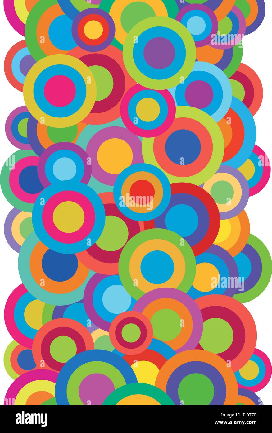 Vector round shapes seamless pattern Stock Vector
