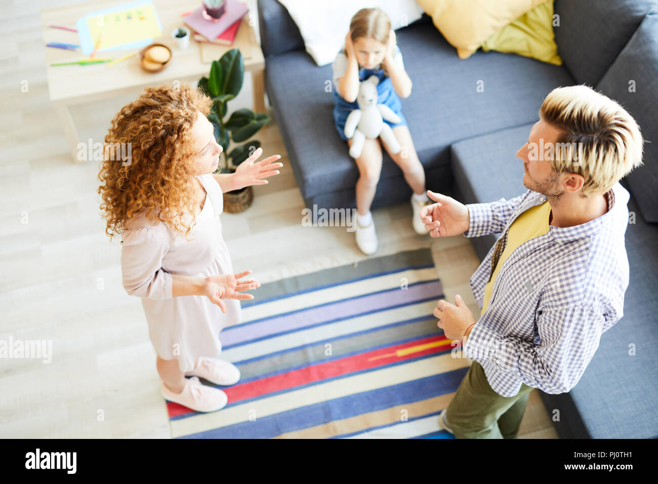 Parents arguing Stock Photo