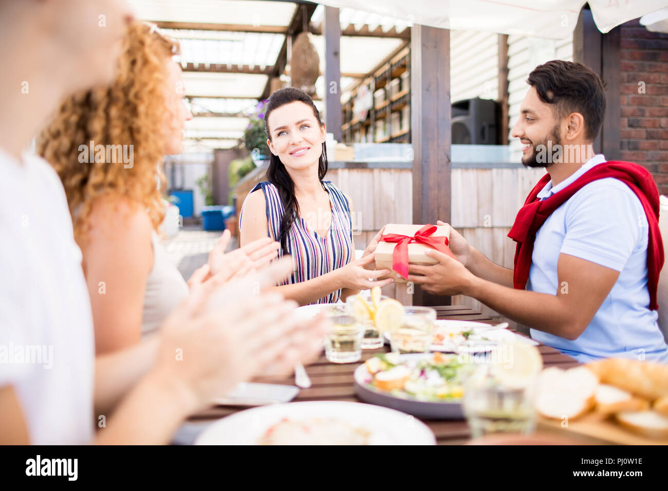 Celebrating client hi-res stock photography and images - Alamy