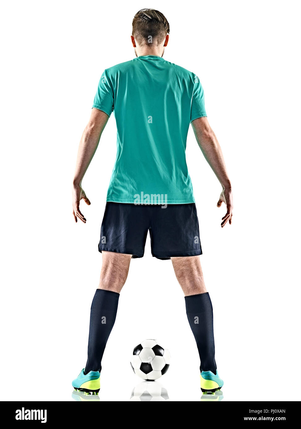 Soccer Player Man Isolated Stock Photo - Download Image Now