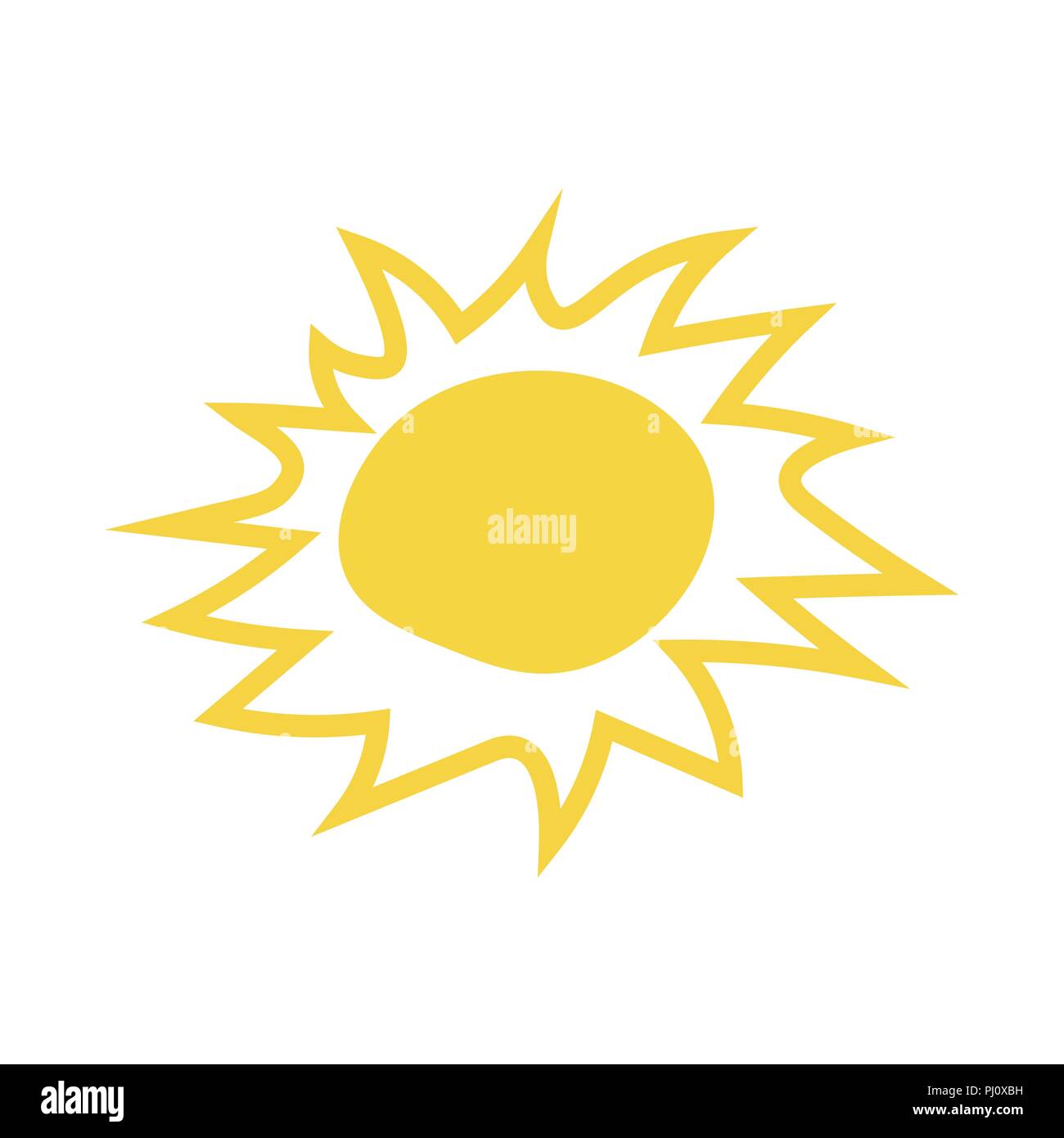 Sun icon vector illustration Stock Vector Image & Art - Alamy