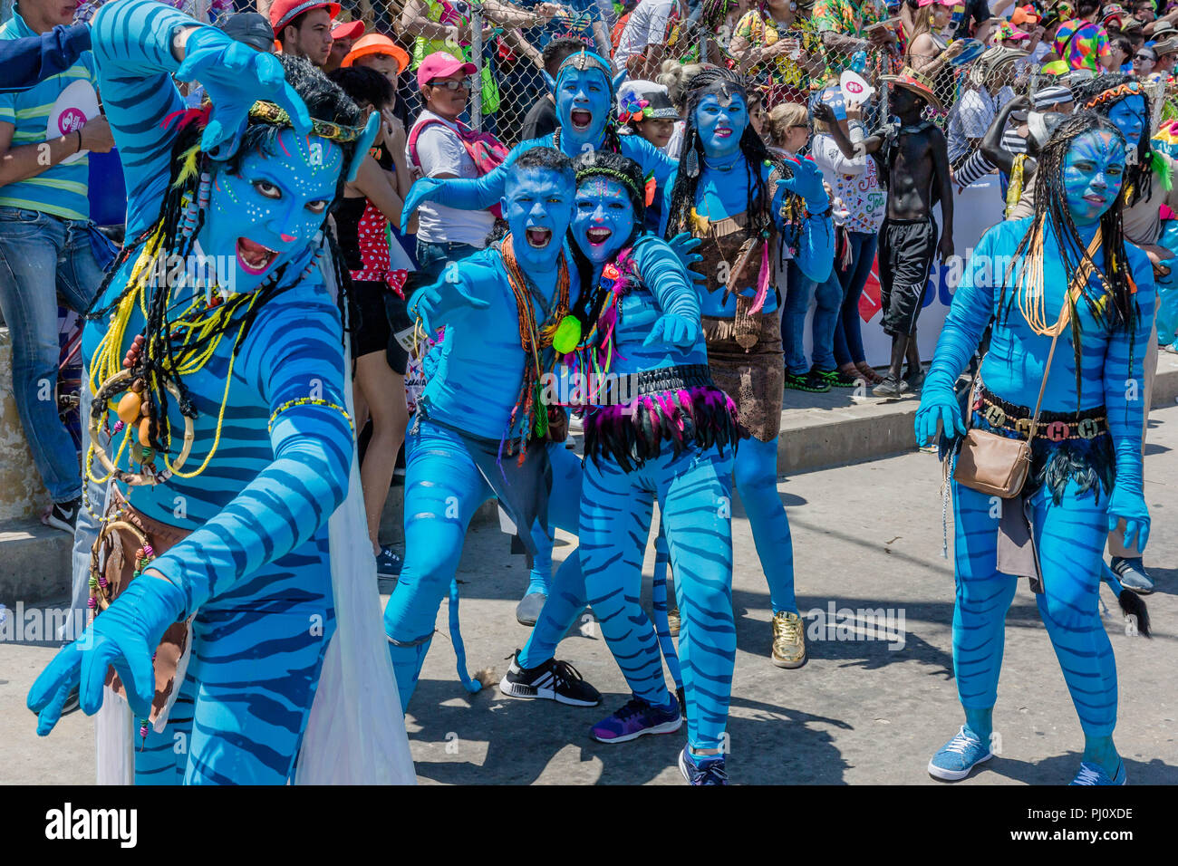 Barranquilla , Colombia - February 25, 2017 : people participating at ...