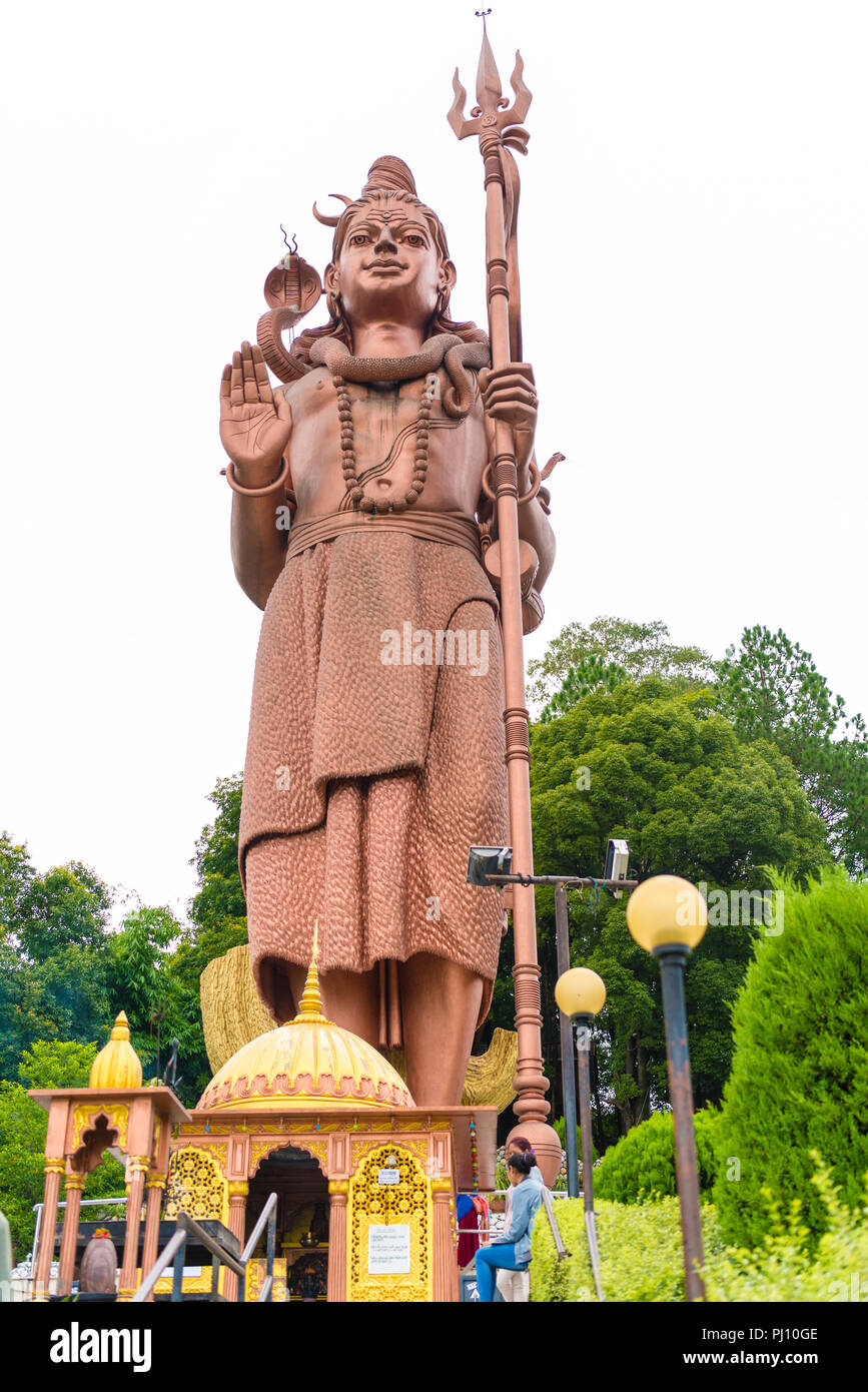 Sanga, Nepal July 16, 2018 Kailashnath Mahadev Statue is the world