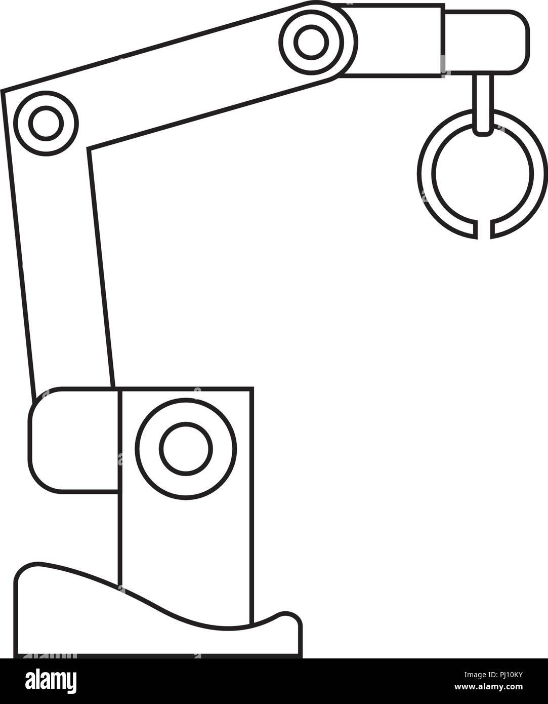 Abstract robot hand Stock Vector