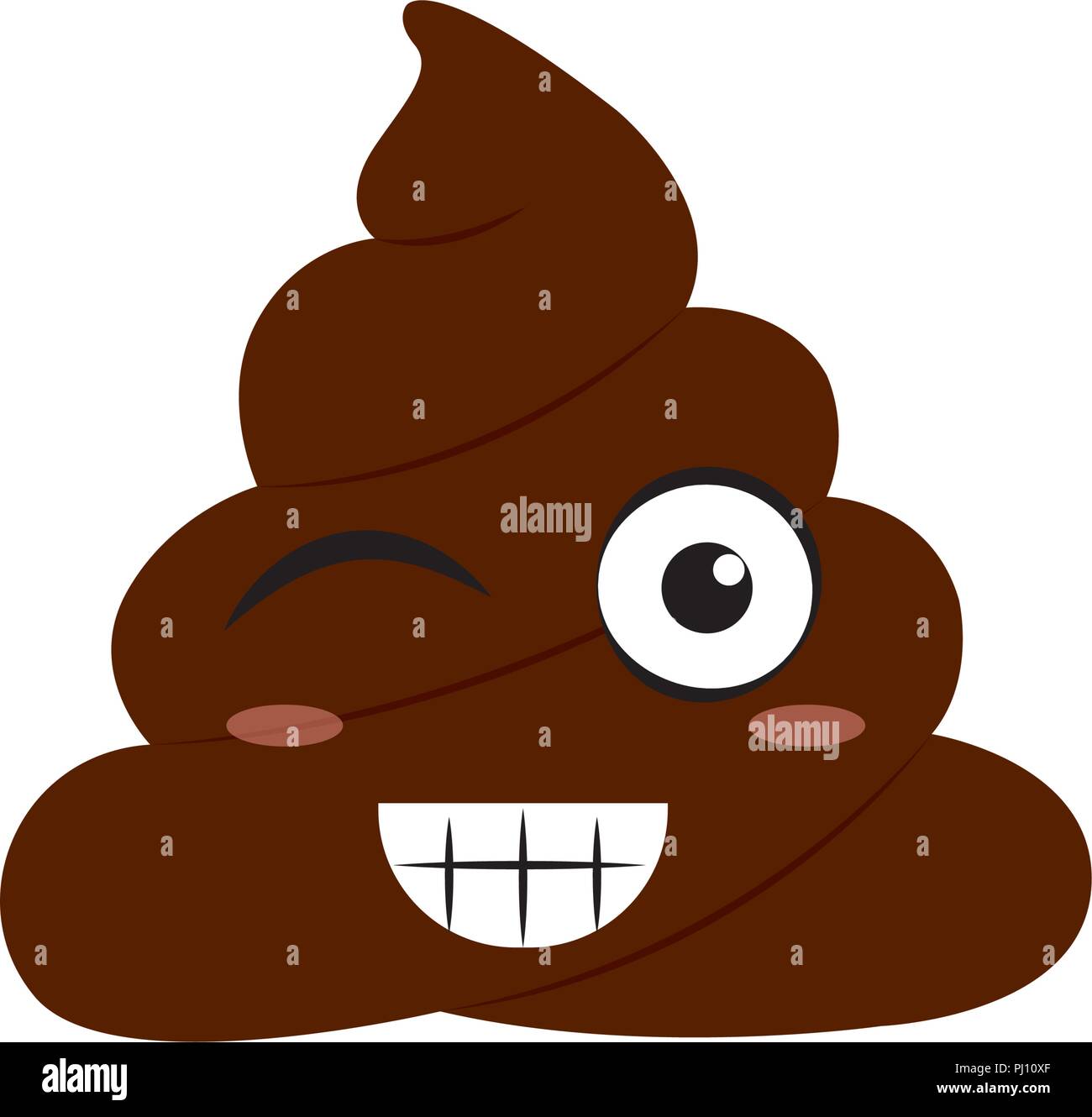 Funny Poop Face Stock Vector Image & Art Alamy