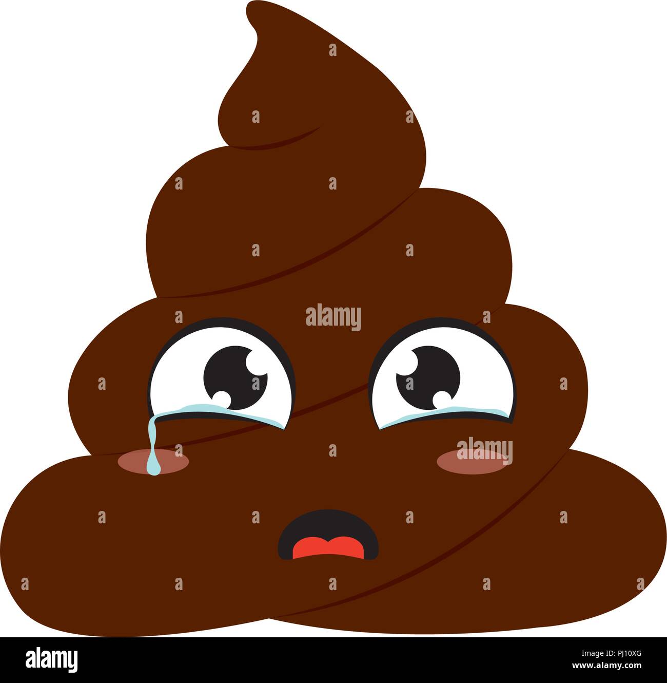 Funny Poop Face Stock Vector Image & Art - Alamy